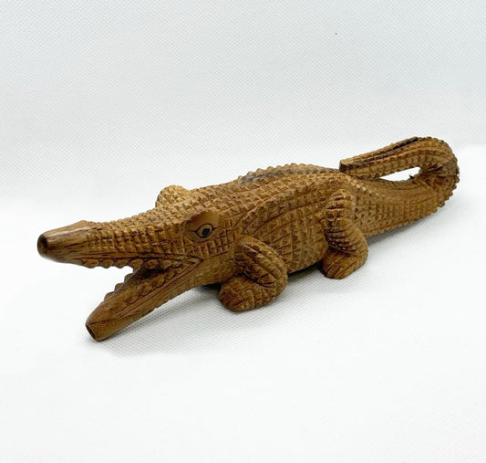 Handmade Alligator Kuripe for hapé - Large -  Earth's Love Snuff