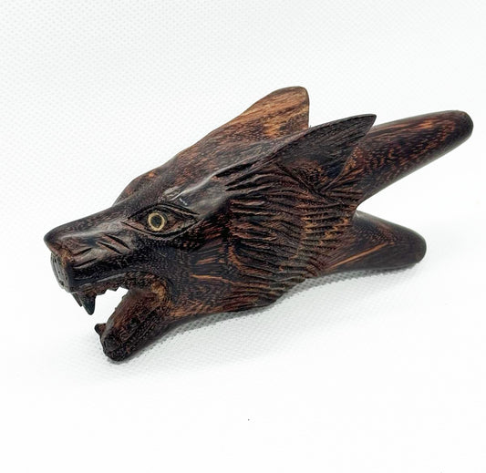 Handmade Wolf Kuripe for Hapé -  Earth's Love Snuff